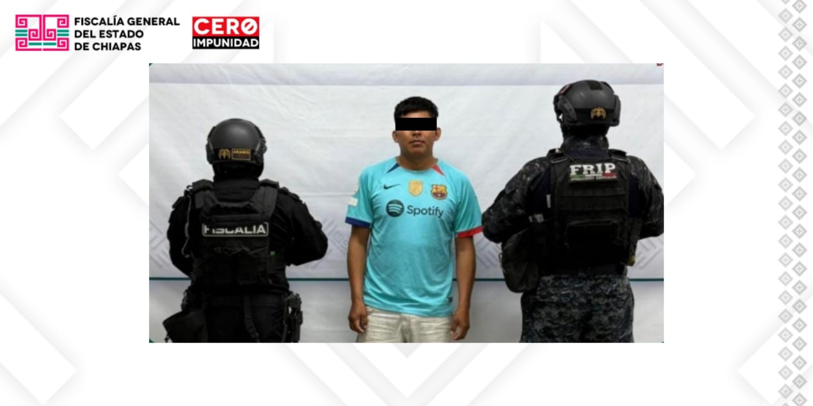 FGE y SSP aprehenden a presunto responsable de violación agravada