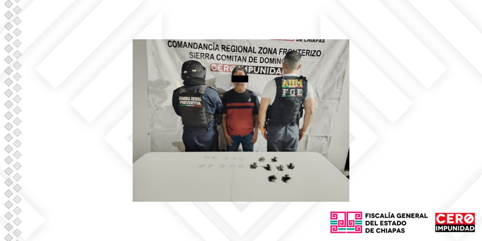 FGE vincula a proceso a presunto responsable del delito contra la salud