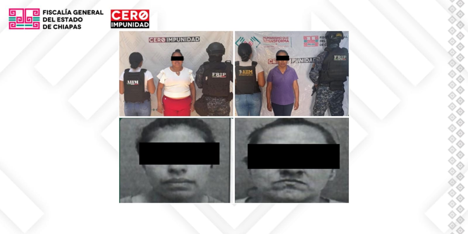 FGE y SSP aprehenden a presuntas responsables de homicidio y ejercicio indebido del servicio público