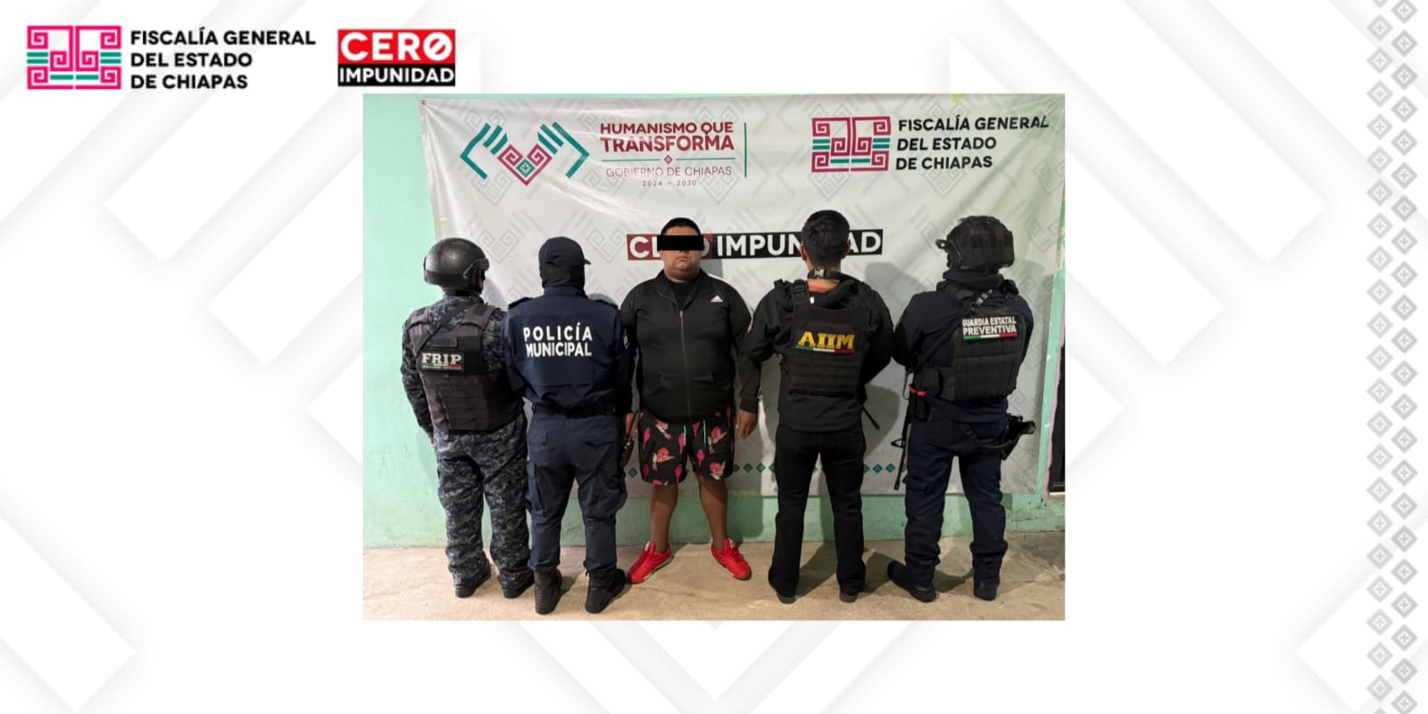 La FGE y SSP aprehenden a presunto responsable de robo con violencia agravada