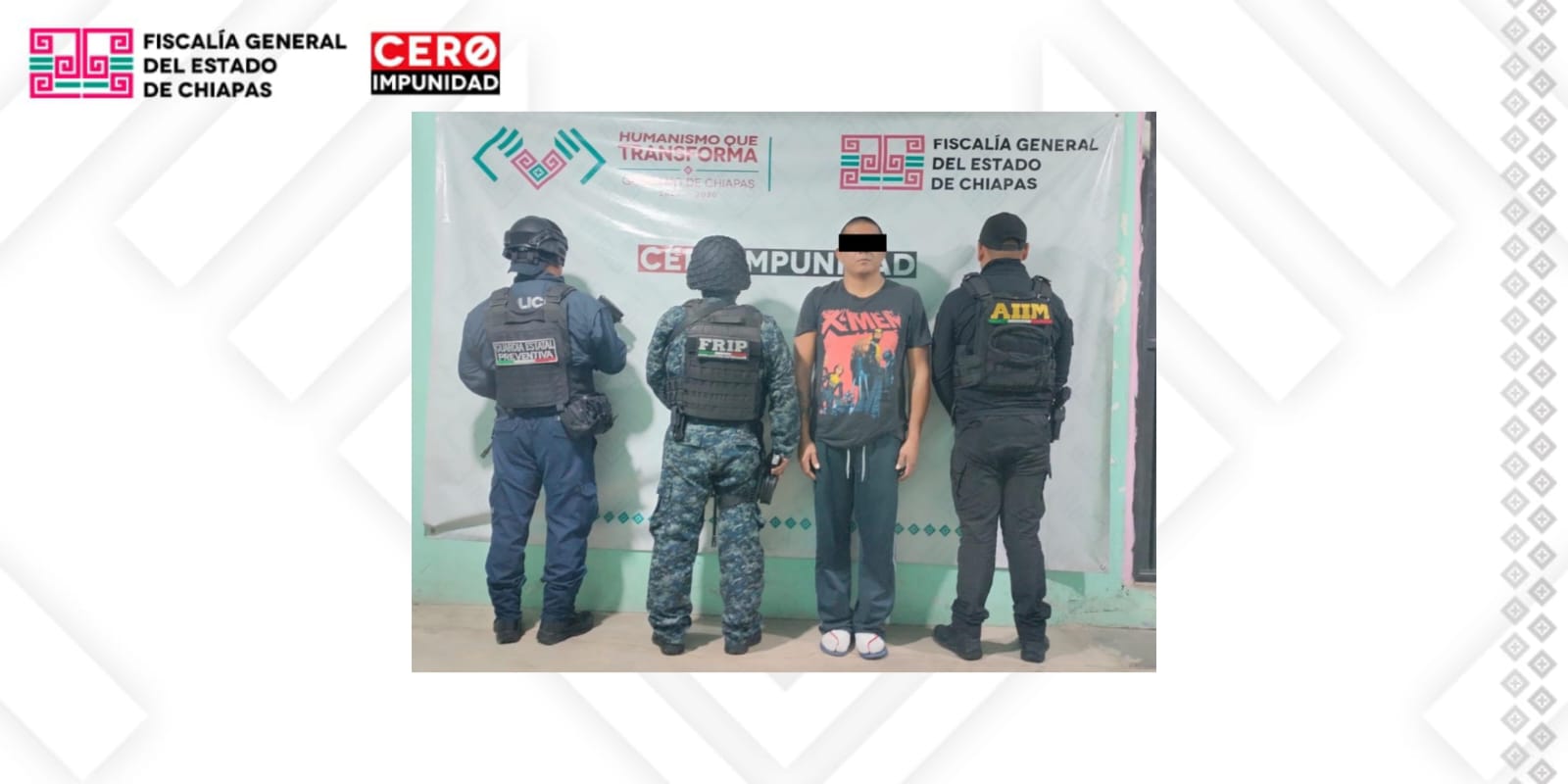 La FGE y SSP aprehenden al presunto responsable de robo con violencia agravado