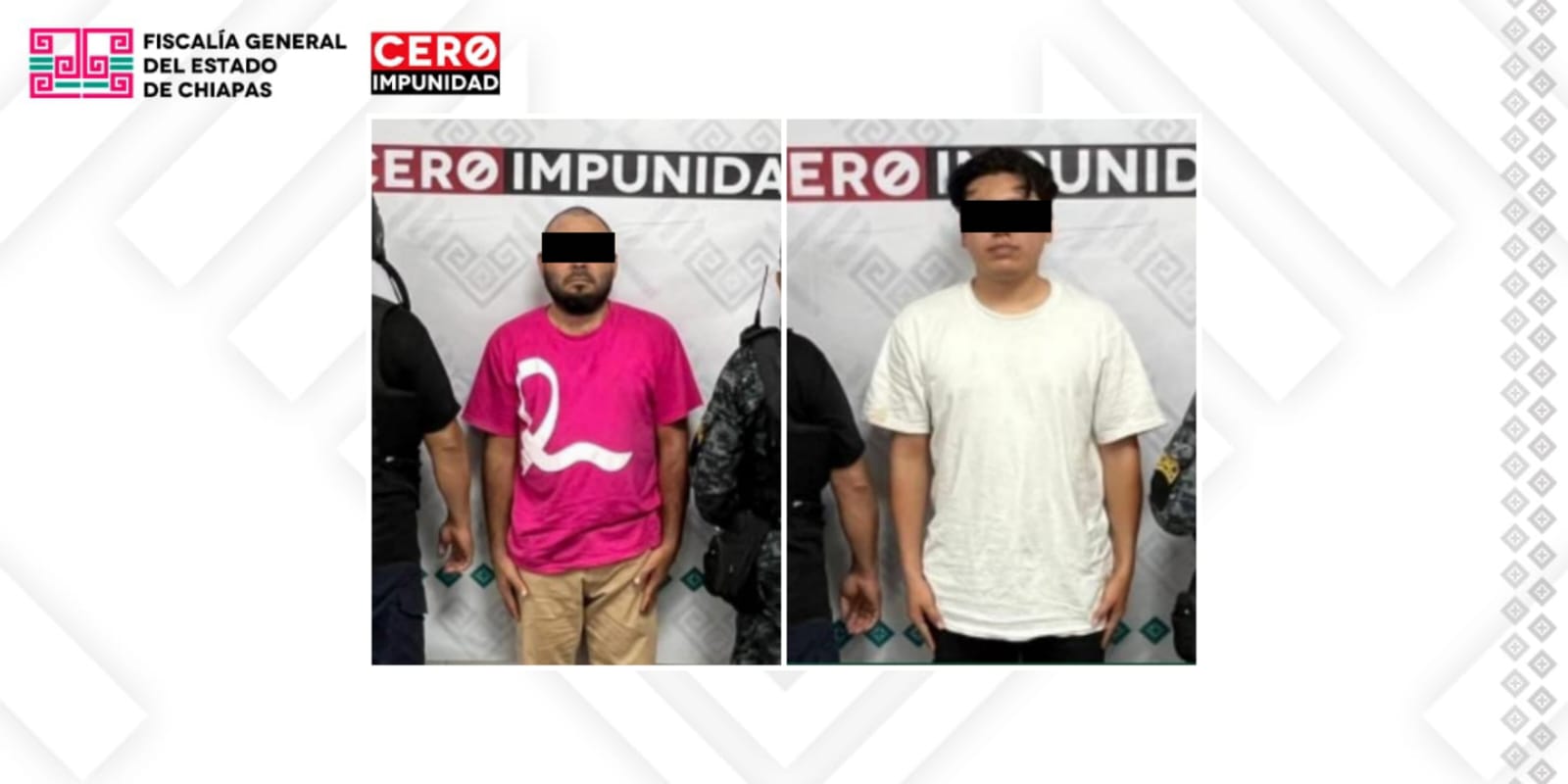 FGE y SSP aprehenden a presuntos responsables de robo con violencia, en Tuxtla