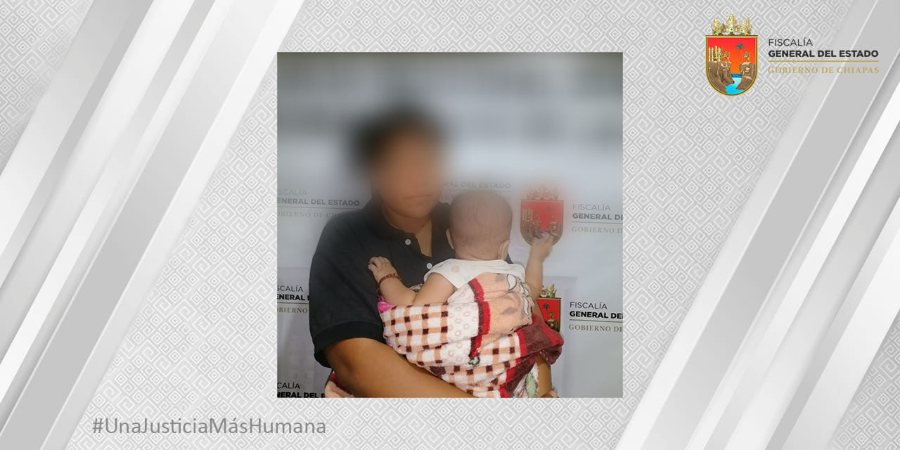 Recupera FGE a niña de seis meses con reporte de desaparición en el municipio de Marqués de Comillas