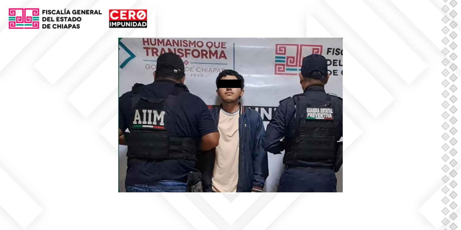 FGE y SSP aprehenden a presunto responsable de robo con violencia agravada