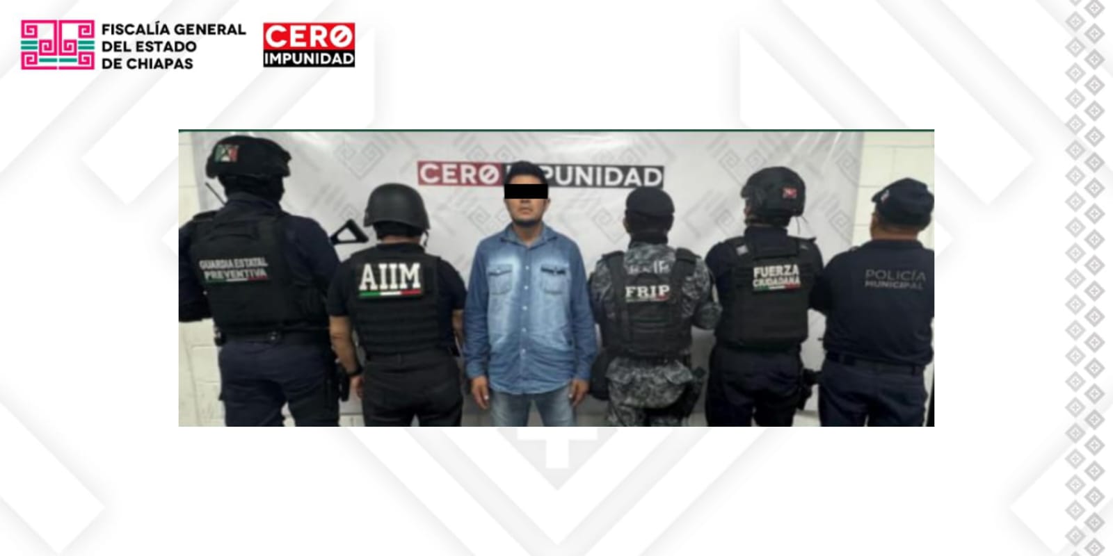 Operativo interinstitucional aprehende a presunto responsable de robo vehicular