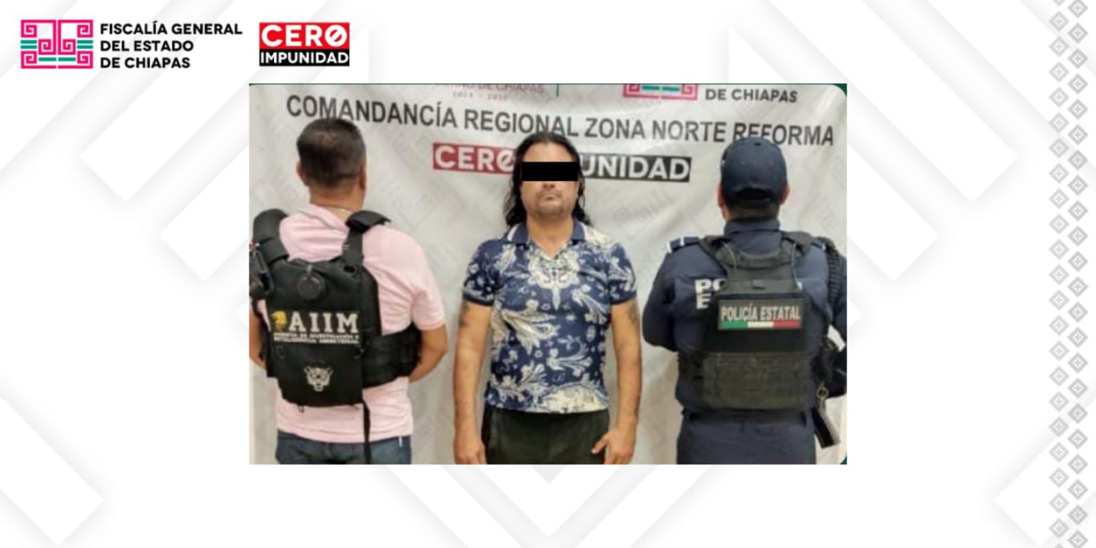 FGE y SSP aprehenden a presunto responsable de violencia familiar